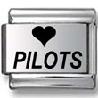 Love Pilots Laser Charm