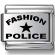 Fashion Police Laser Charm