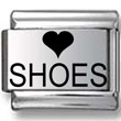 Heart Shoes Laser Charm