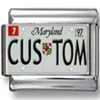 Maryland License Plate Custom Charm