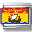 New Brunswick, Canada Flag Photo Charm
