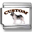 Norwegian Elkhound Dog Custom Photo Charm