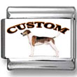 American Foxhound Dog Custom Photo Charm