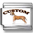 American Staffordshire Terrier Dog Custom Photo Charm