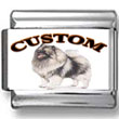 Keeshond Dog Custom Photo Charm
