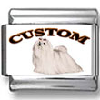 Maltese Dog Custom Photo Charm