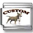 Miniature Bull Terrier Dog Custom Photo Charm