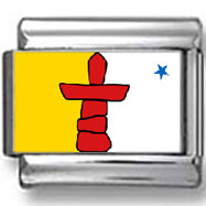Nunavut, Canada Flag Photo Charm