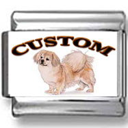 Tibetan Spaniel Dog Custom Photo Charm